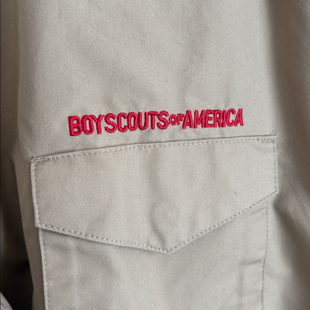 BSA | Tan Boy Scouts of America Shirt with Patches Sz XL - Picture 6 of 17